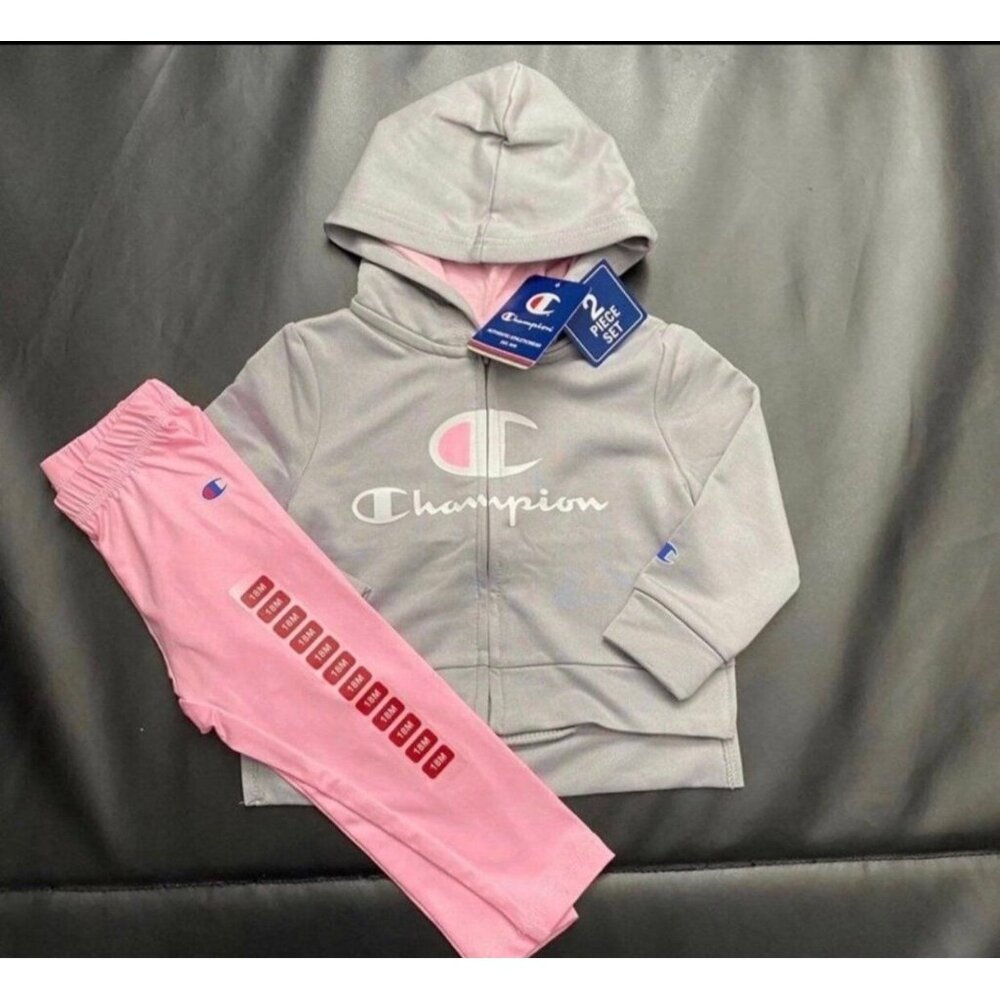 NWT Champion Hoodie & Leggings Baby Girls Size 18M